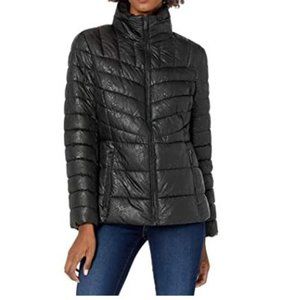 Kenneth Cole New York Zip Front Quilted Puffer